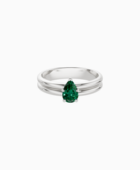 Zambian Lab Emerald / Pear (NS) / 0.5ct