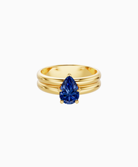 Royal Blue Lab Sapphire / Pear (NS) / 1ct