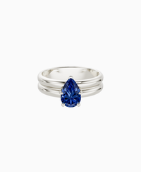 Royal Blue Lab Sapphire / Pear (NS) / 1ct