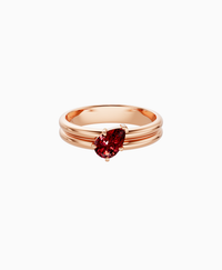 Pigeon Blood Lab Ruby / Pear (Tilted) / 0.5ct