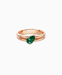 Zambian Lab Emerald / Pear (Tilted) / 0.5ct