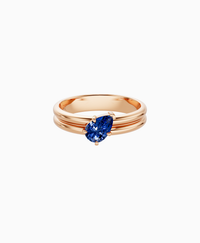Royal Blue Lab Sapphire / Pear (Tilted) / 0.5ct