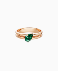 Zambian Lab Emerald / Pear (Tilted) / 0.5ct
