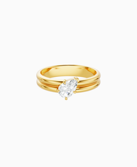 White Lab Diamond / Pear (Tilted) / 0.5ct