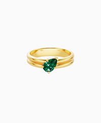 Zambian Lab Emerald / Pear (Tilted) / 0.5ct