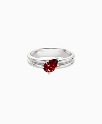 Pigeon Blood Lab Ruby / Pear (Tilted) / 0.5ct