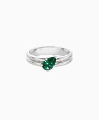 Zambian Lab Emerald / Pear (Tilted) / 0.5ct