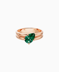 Zambian Lab Emerald / Pear (Tilted) / 1ct