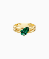 Zambian Lab Emerald / Pear (Tilted) / 1ct