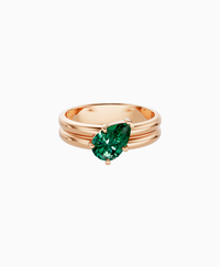 Zambian Lab Emerald / Pear (Tilted) / 1ct