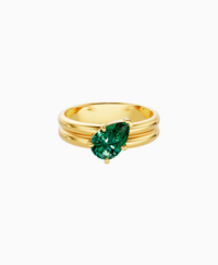 Zambian Lab Emerald / Pear (Tilted) / 1ct
