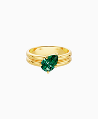 Zambian Lab Emerald / Pear (Tilted) / 1ct