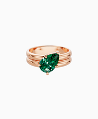 Zambian Lab Emerald / Pear (Tilted) / 1.5ct