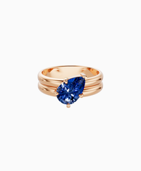 Royal Blue Lab Sapphire / Pear (Tilted) / 1.5ct