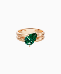 Zambian Lab Emerald / Pear (Tilted) / 1.5ct