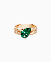 Zambian Lab Emerald / Pear (Tilted) / 1.5ct