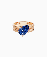 Royal Blue Lab Sapphire / Pear (Tilted) / 2ct