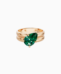 Zambian Lab Emerald / Pear (Tilted) / 2ct