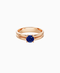 Royal Blue Lab Sapphire / Round / 0.5ct