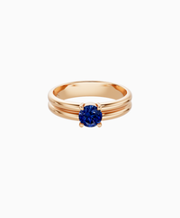 Royal Blue Lab Sapphire / Round / 0.5ct