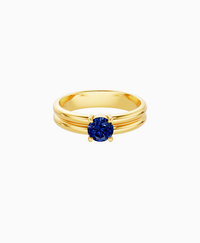 Royal Blue Lab Sapphire / Round / 0.5ct