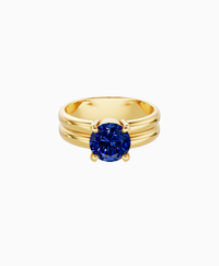 Royal Blue Lab Sapphire / Round / 1.5ct