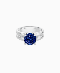 Royal Blue Lab Sapphire / Round / 2ct
