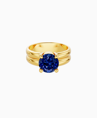 Royal Blue Lab Sapphire / Round / 2ct