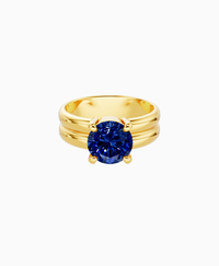 Royal Blue Lab Sapphire / Round / 2ct