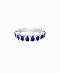 Bezel Eternity Ring - 14K White Gold