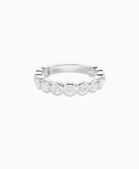 Bezel Eternity Ring - 9K White Gold