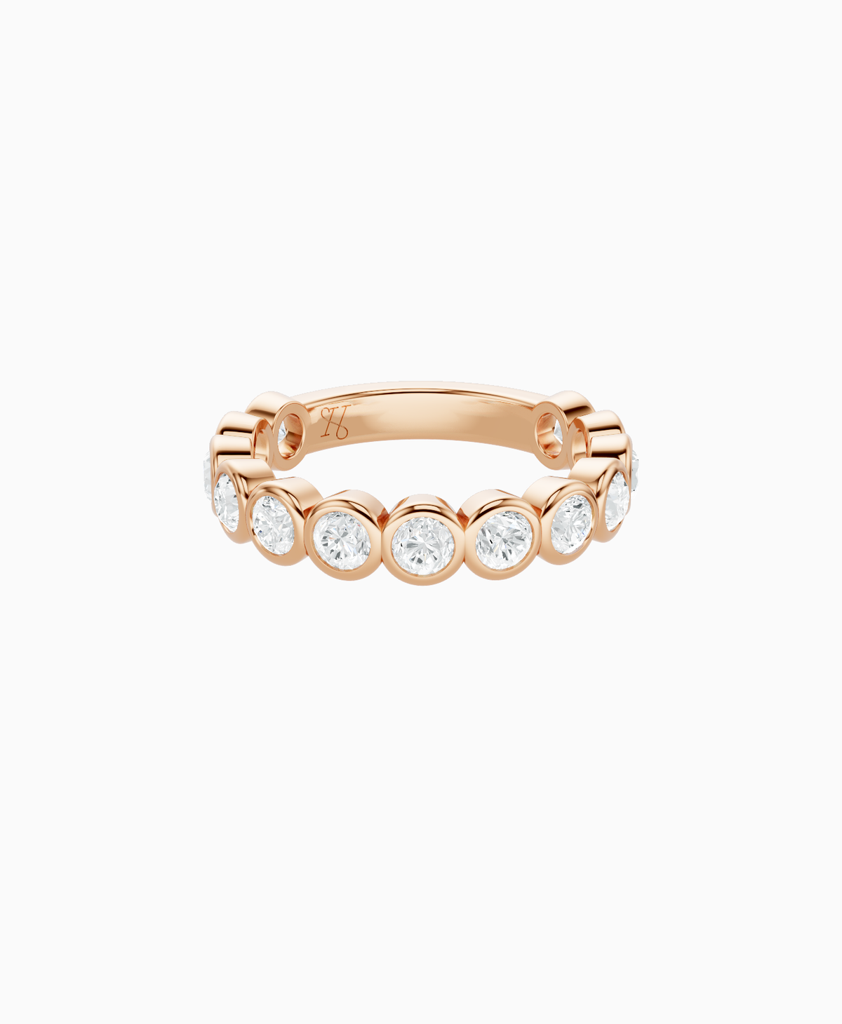 Bezel Eternity Ring - 14K Rose Gold