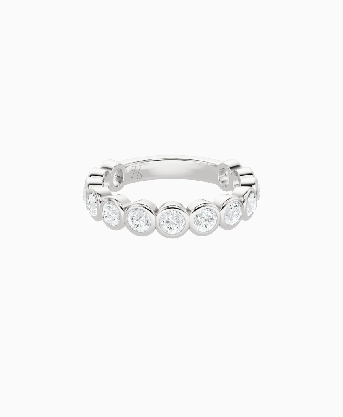 Bezel Eternity Ring - Platinum