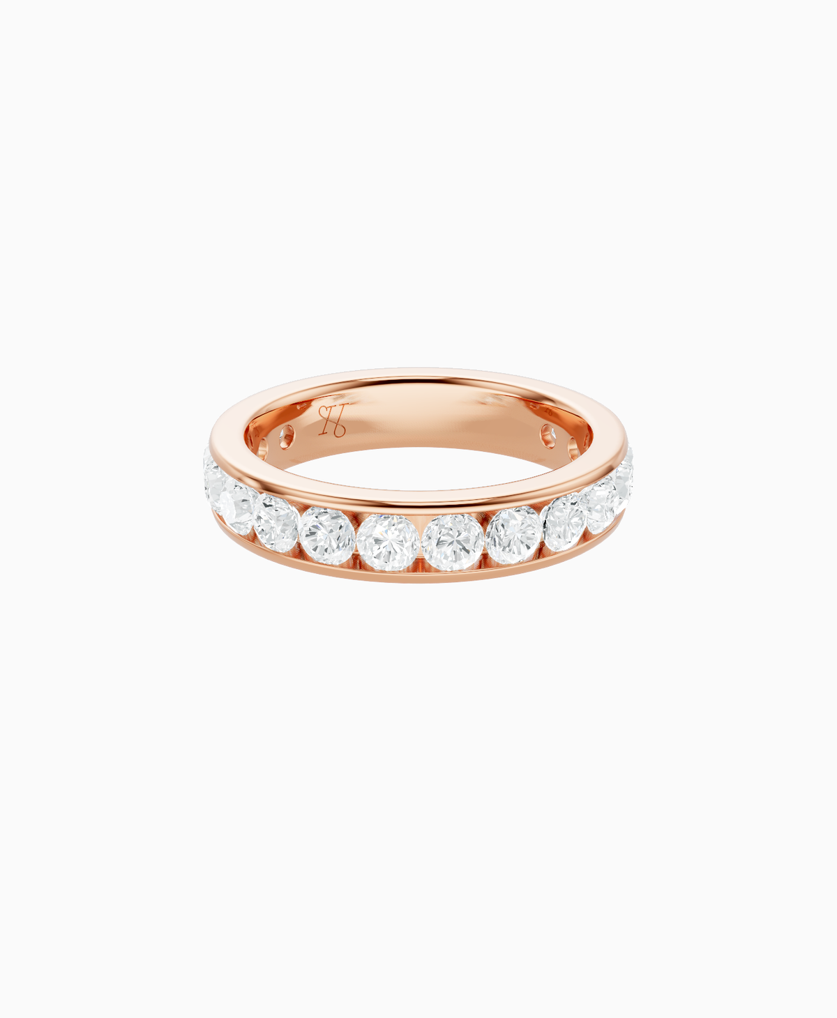 Channel Set Eternity Ring - 9K Rose Gold