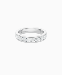 Channel Set Eternity Ring - 9K White Gold