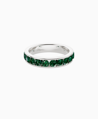 Channel Set Eternity Ring - 14K White Gold