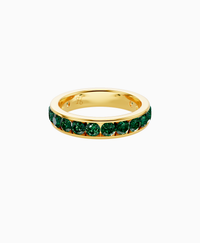 Channel Set Eternity Ring - 14K Yellow Gold