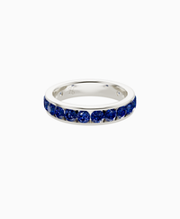 Channel Set Eternity Ring - 18K White Gold