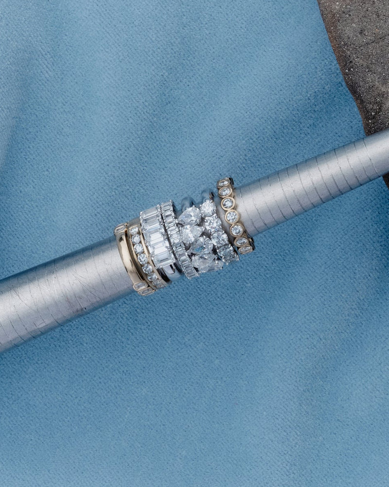 9K Yellow Gold / White Lab Diamond