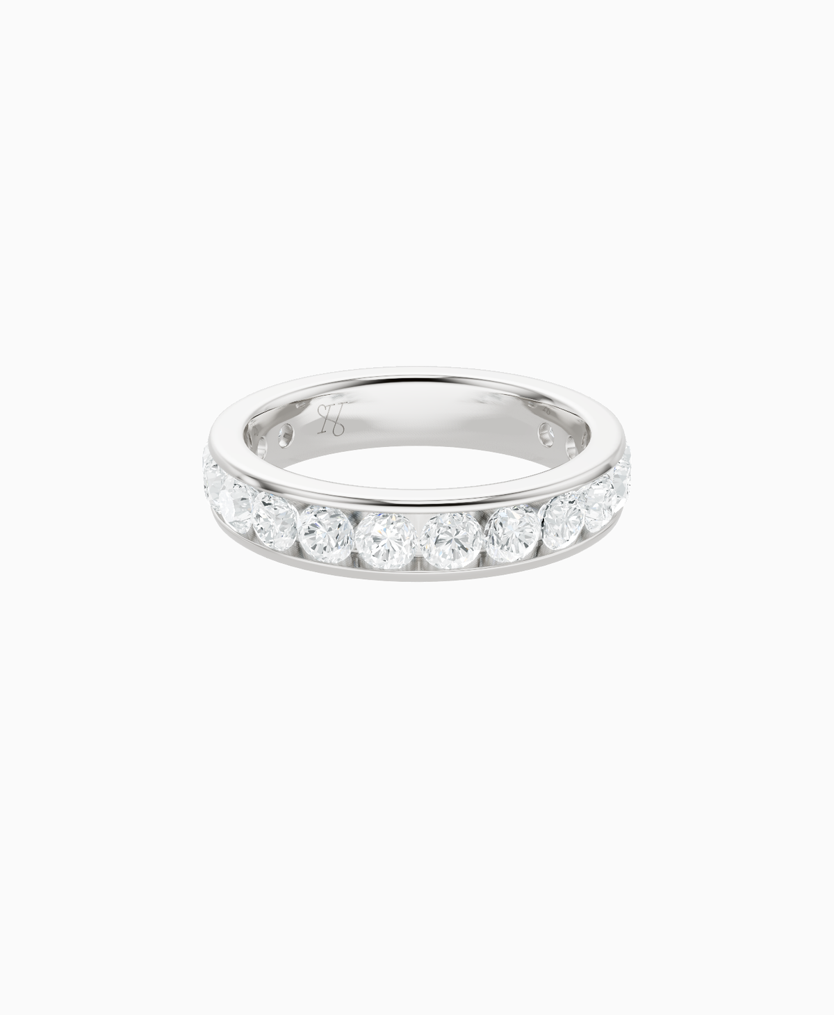 Channel Set Eternity Ring - Platinum