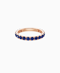 Pave Eternity Ring - 9K Rose Gold