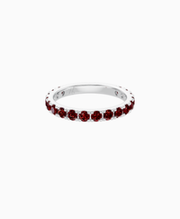 Pave Eternity Ring - 9K White Gold