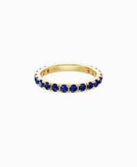 Pave Eternity Ring - 9K Yellow Gold