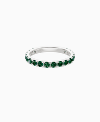 Pave Eternity Ring - 14K White Gold