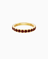 Pave Eternity Ring - 14K Yellow Gold