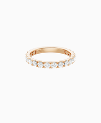Pave Eternity Ring - 18K Rose Gold