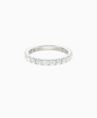 Pave Eternity Ring - 18K White Gold