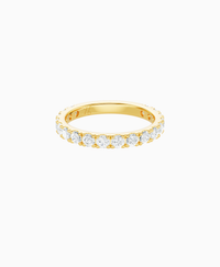 Pave Eternity Ring - 18K Yellow Gold