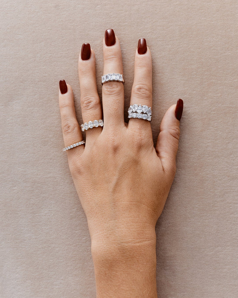 9K Yellow Gold / White Lab Diamond