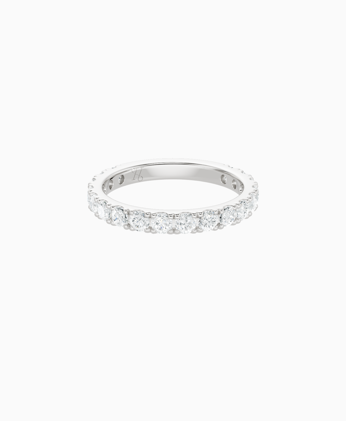 Pave Eternity Ring - Platinum